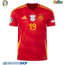 Maglie da calcio Spagna Lamine Yamal #19 Prima Maglia Europei 2024 Manica Corta
